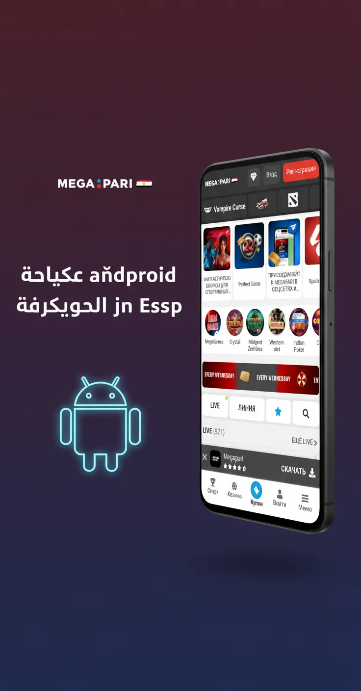 هاتف يعرض تحديث تطبيق مع أيقونات للأمان والسرعة والبث والدفعات والرهانات والكازينو؛ التحديثات تحسن الأداء والحماية