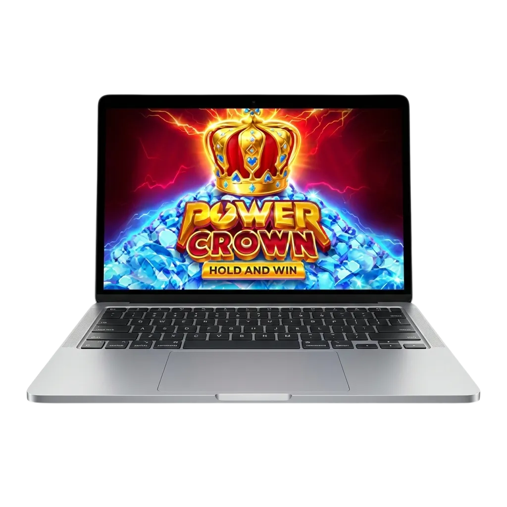 واجهة لعبة Power Crown: Hold and Win على MegaPari مع فواكه ملوّنة وتاج ذهبي ولافتة عرض بونس 100% للاعبي مصر